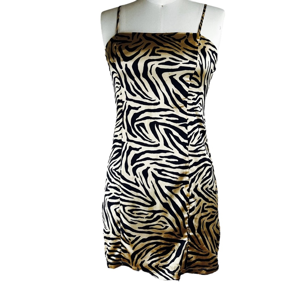 Vintage Zebra-Print Dress